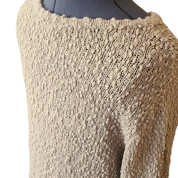 Lane Bryant cotton loose weave popcorn knit sweater 14/16 - Picture 3 of 12